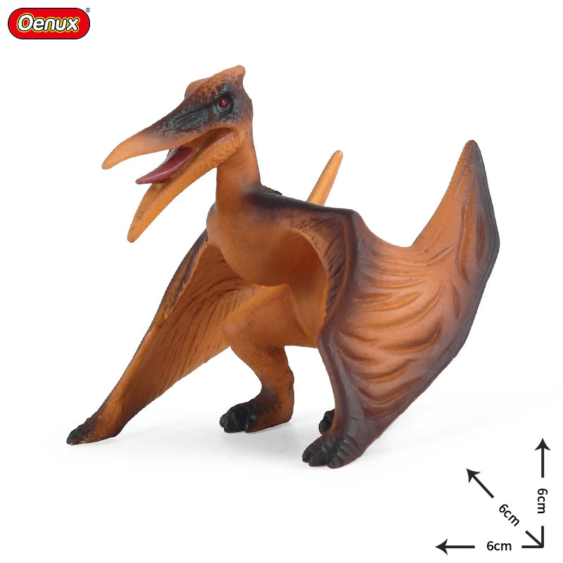 Oenux Jurassic Dinosaur World Eoraptor Dilophosauridae Mosasaurus Velociraptor T-Rex Animasl Model Action Figures Kid Toy Gift