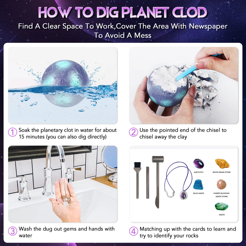 Children's Archaeology Digging Treasure Toys Planet Gem Ore Exploration of The Mining Science Education Toys Child Birthday gift