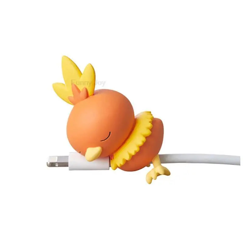 Hot Anime Figure Usb Protective Case Cable Bite Pikachu Cup Pet Eevee Dolls Meow Jigglypuff Accessories Toy Gift