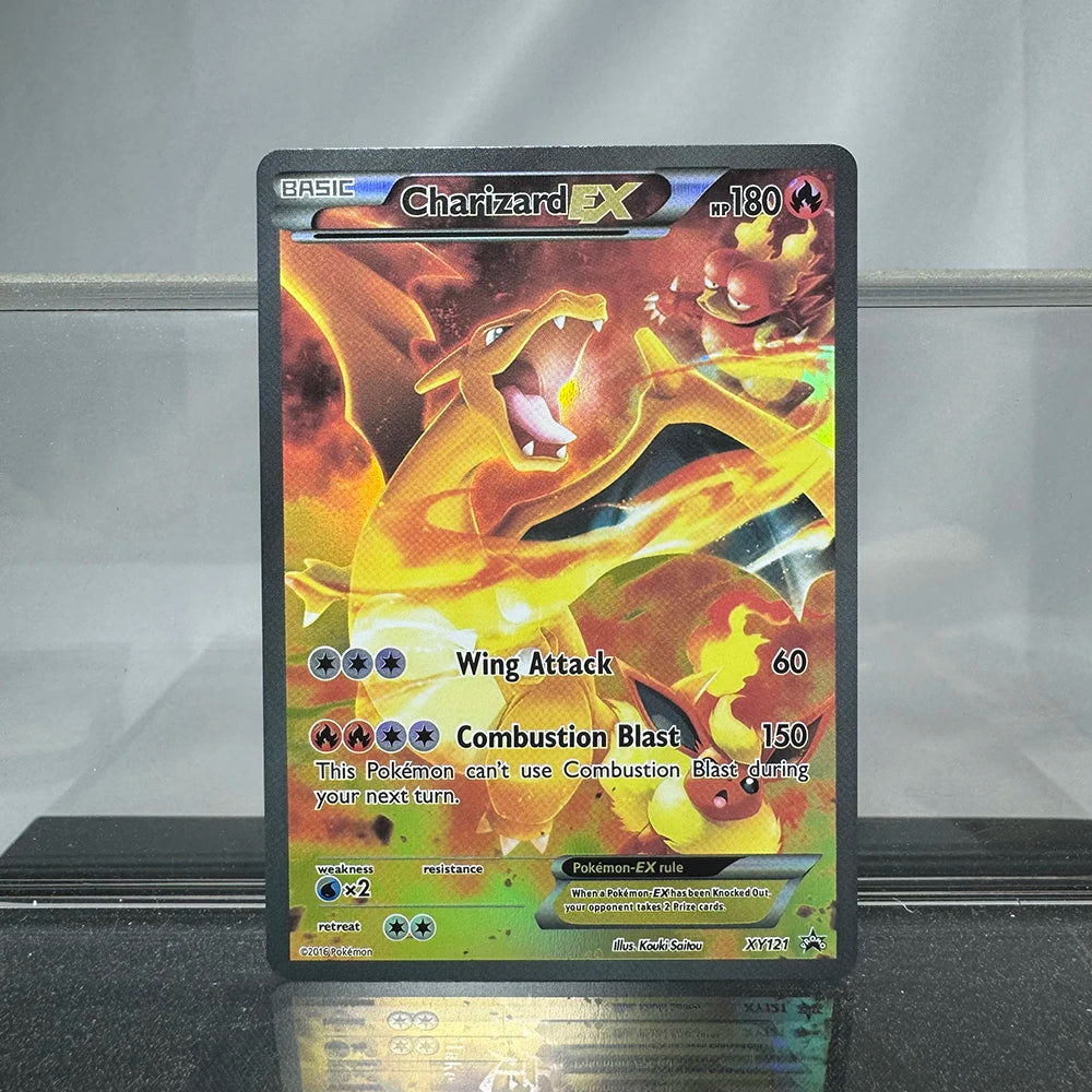 Charizard PTCG Single Collection Card 1st Edition 1996 Vmax Ex Rare Rainbow Card PKM Proxy Cards Toys Gifts