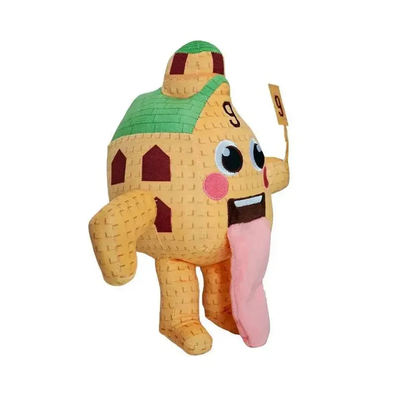 NEW Steal A Brainrot Esok Sekolah Plush Hot Game Peripheral Plushie Cute Cartoon No. 9 House Stuffed Doll Toy Gamer Fans Gift