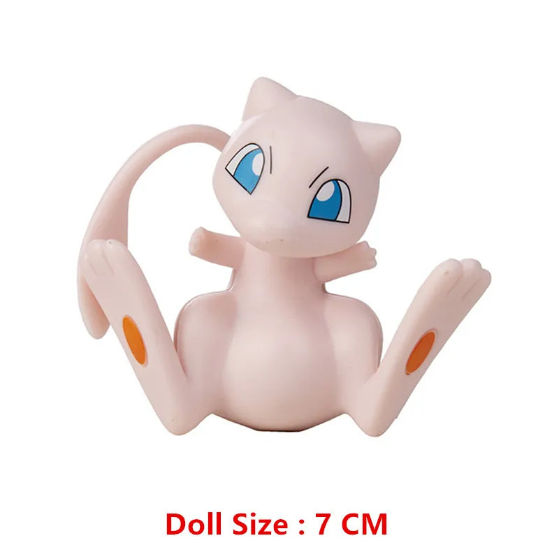 Pokemon Anime Figure Pikachu Eevee Charizard Mewtwo Cartoons Figure Collection Model Pocket Monster Action Toys Birthday Gift