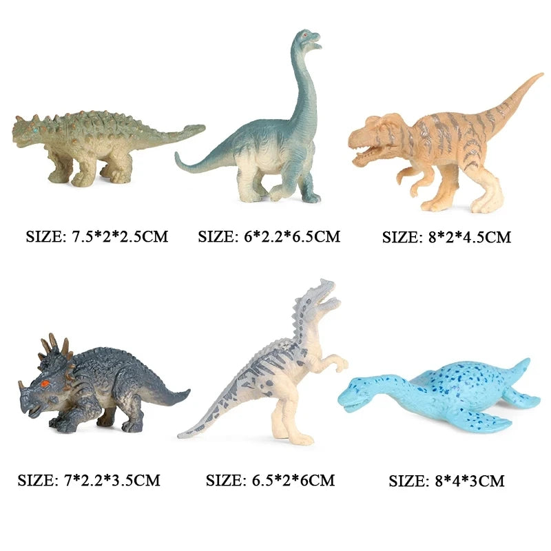 Oenux Mini Wild Wild Forest Animals Insect Dinosaur Model Owl Fox Squirrel Hedgehog Fox Frog Figurines Cake Toppers Kid Toy Gift