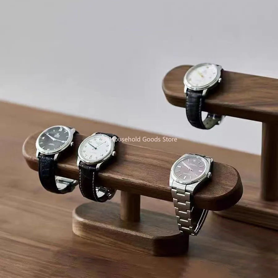 Walnut color Watch Bracket Display Holder Jewelry Bracket Chain Anklets Hanger Stand Racks Organizer For Counter Shows