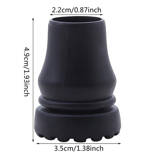 1/3/5pcs Rubber Pad Cap Non-Slip Walking Stick Crutch Cane Bottom Pads Cover Protector Climbing Hiking Trekking Pole Tip