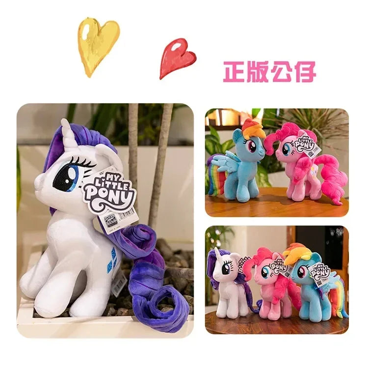 30Cm Genuine My Little Pony Plush Toy Kawaii Friendship Is Magic Plushies Doll Rarity Sofa Pillow Cartoon Rainbow Dash Kids Gift