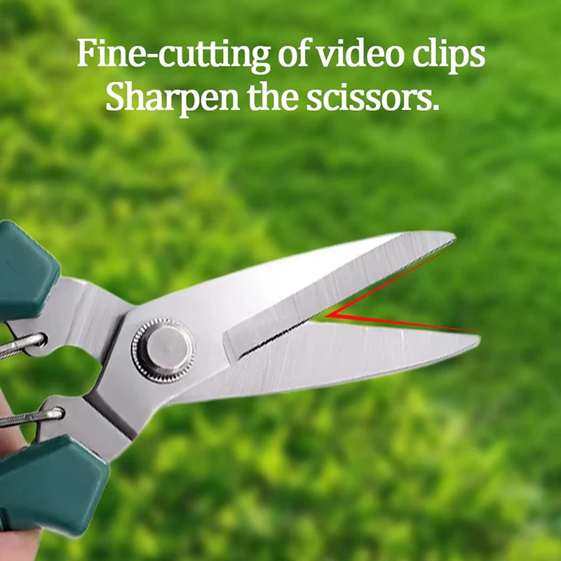 Garden Scissors Straight Head Pruning Shears Non-slip Handle Stainless Steel Outils Manuels Household Bonsai Pruing Scissors