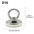 Neodymium Magnet N52 Heavy Duty Magnet with Countersunk Hole Eyebolt Salvage Searcher Magnets