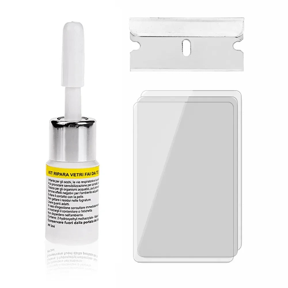 ISGTDRM Car Windshield Cracked Repair DIY Car Window Phone Screen Repair Kit Glass Curing Glue Auto Glass Scratch Crack Restore