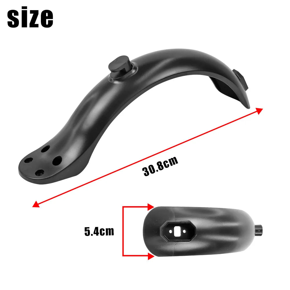 For Electric Scooter Mudguard Set 4 Screw Fender Applicable Accessories Rear Fender Four-hole Scooter With Rear Tail Light
