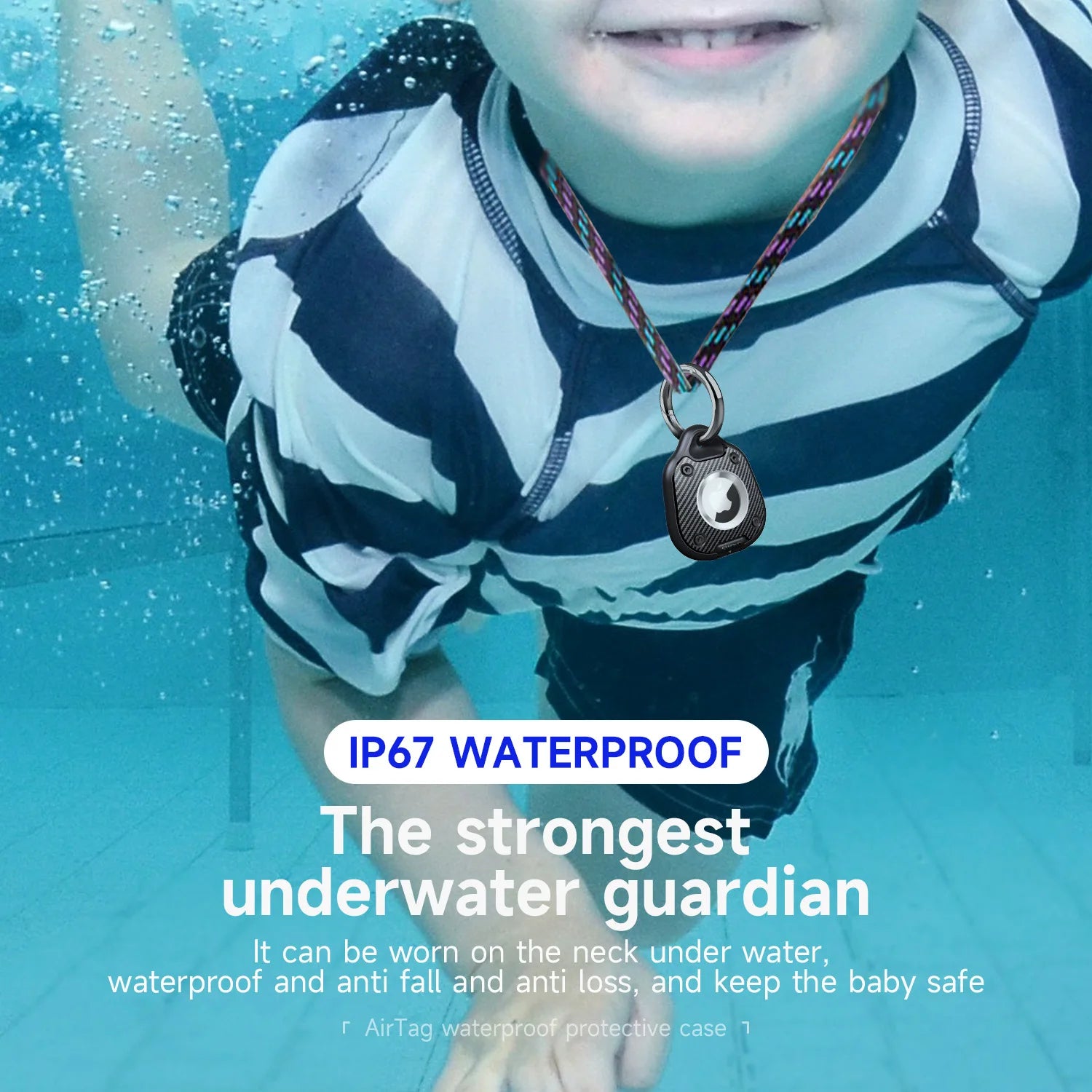 Waterproof Case for AirTag Holder Protective Case Suitable for Apple Location Tracker Airtag Key Pet Three Protection Cover