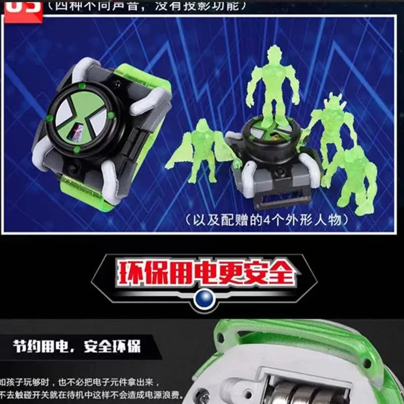 Ben10 Omniverse Action Figures Omnitrix Ben Tennyson Projection Watch Sound Light Doll Model Collect Ornaments Gifts Toy