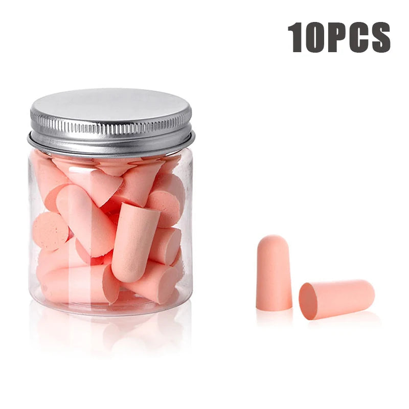24/60/120 Pcs Bullet Type Foam Earplugs Anti-Noise Abatement Sleeping Ear Plug Mulitcolor