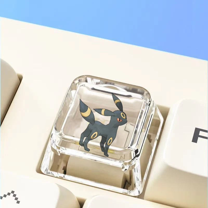 Cross mechanical keyboard personalized anime keycap single Charmeleon Blastoise Eevee transparent cartoon keycap