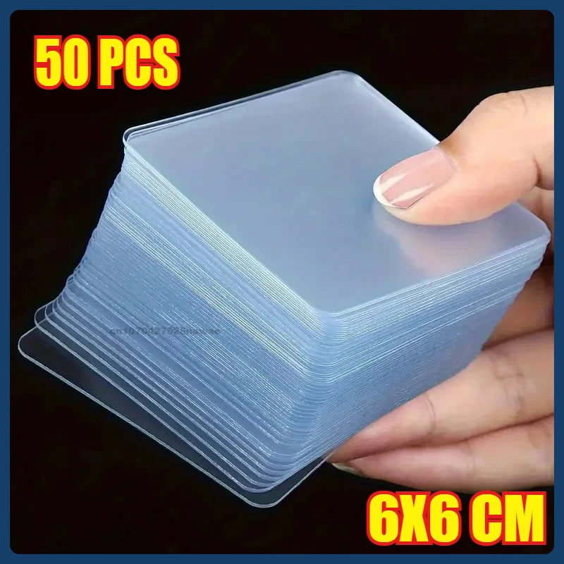 Ultra-strong Glue Double Sided Adhesive Tape Transparent Square Wall Stickers Patch for Bathroom Seamless Waterproof Nano Tapes