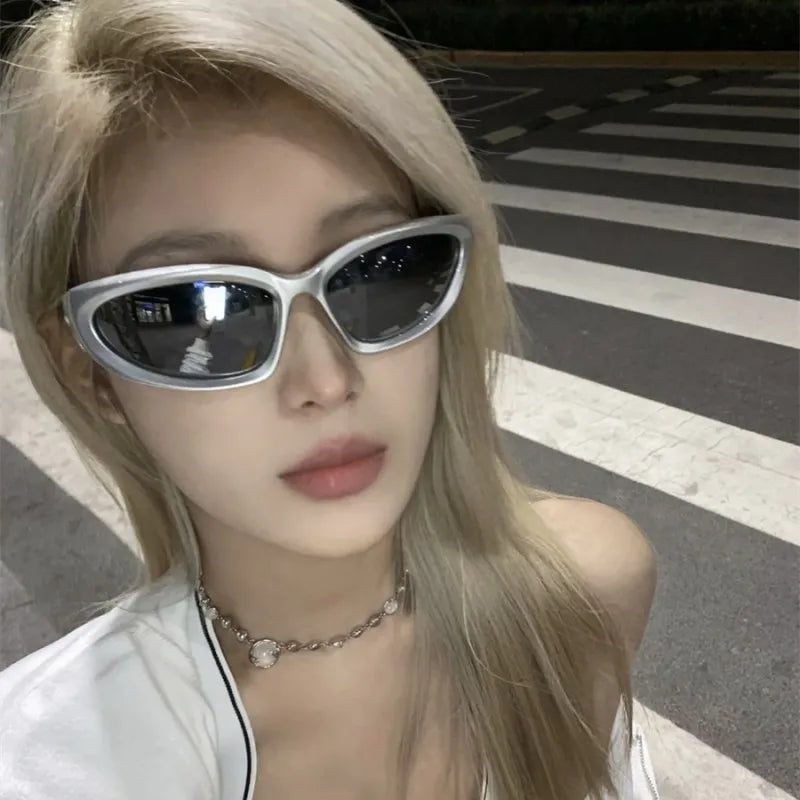 Y2k Classic Punk Wrap Around Vintage Sunglasses Women Men Luxury Brand Designer Sun Glasses Fashion Sport Eyewear Goggles