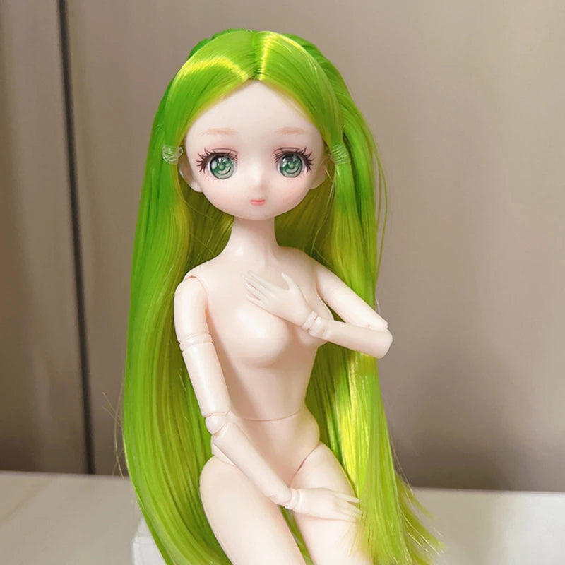 30cm Anime Style Doll Toys 1/6 Toy 11 Joints Movable Wither Skin Doll Girls Diy Dress Up Toys Gifts