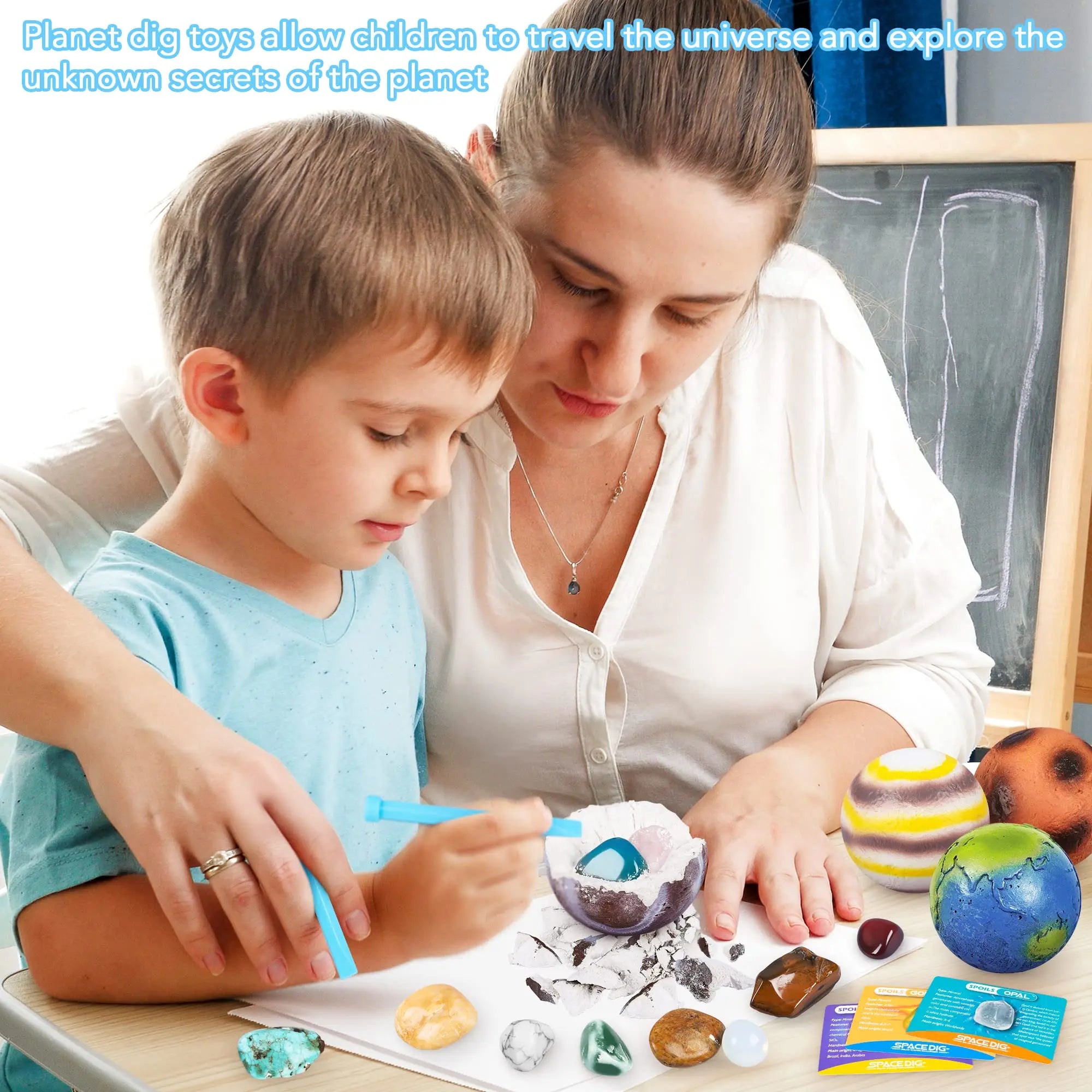 Children's Archaeology Digging Treasure Toys Planet Gem Ore Exploration of The Mining Science Education Toys Child Birthday gift