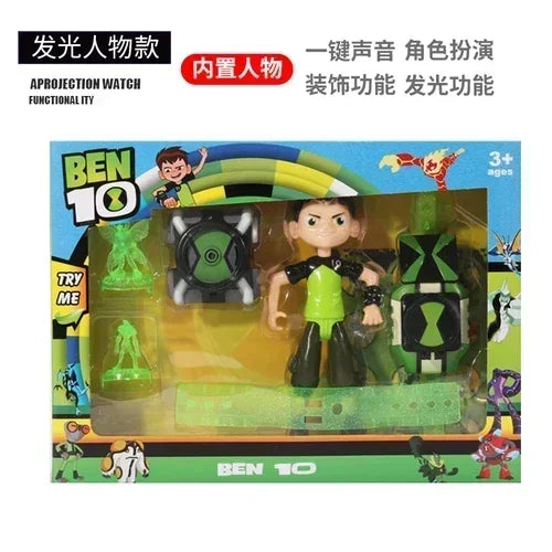 Ben10 Omniverse Action Figures Omnitrix Ben Tennyson Projection Watch Sound Light Doll Model Collect Ornaments Gifts Toy