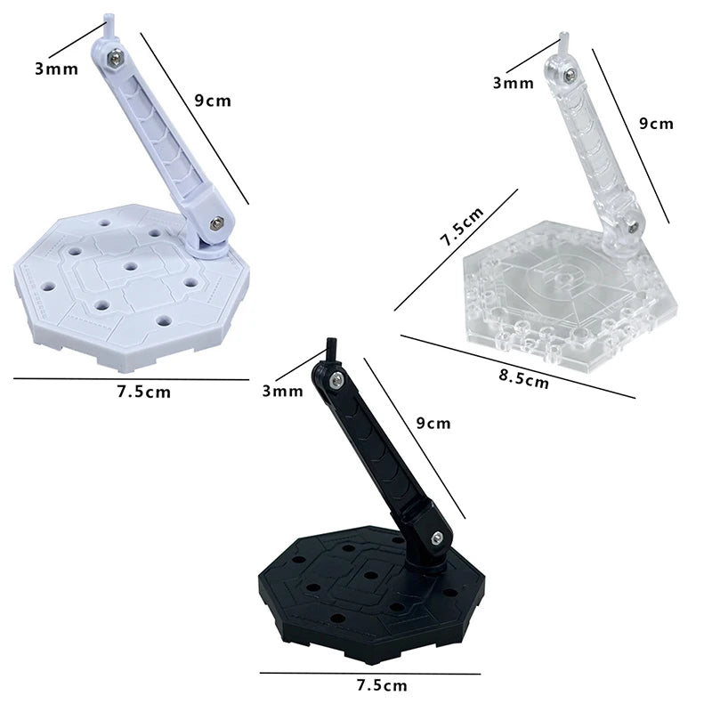 Innovative And Practical Handmade Doll DIY Holder Action Figure Model Base Display Stand Black Bracket For 1/144 HG RG