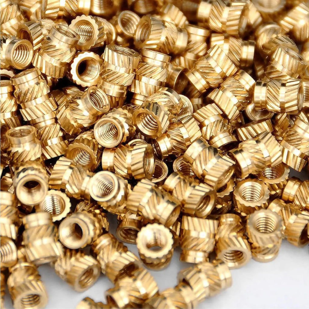 Heat Embedment Inserting Nuts M3 M4 M5 Threaded Knurled Brass Hot Melt Screw Nut For 3D Printer Voron 2.4 And Others