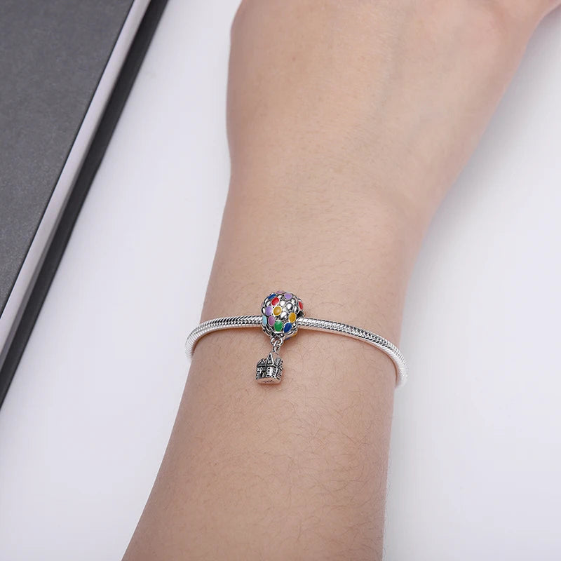 Hot Sale Charms Silver 925 Disney Pendant Beads Fits 3mm Bracelet Bangle Necklace For Women Luxury DIY Jewelry Making Fine Gifts