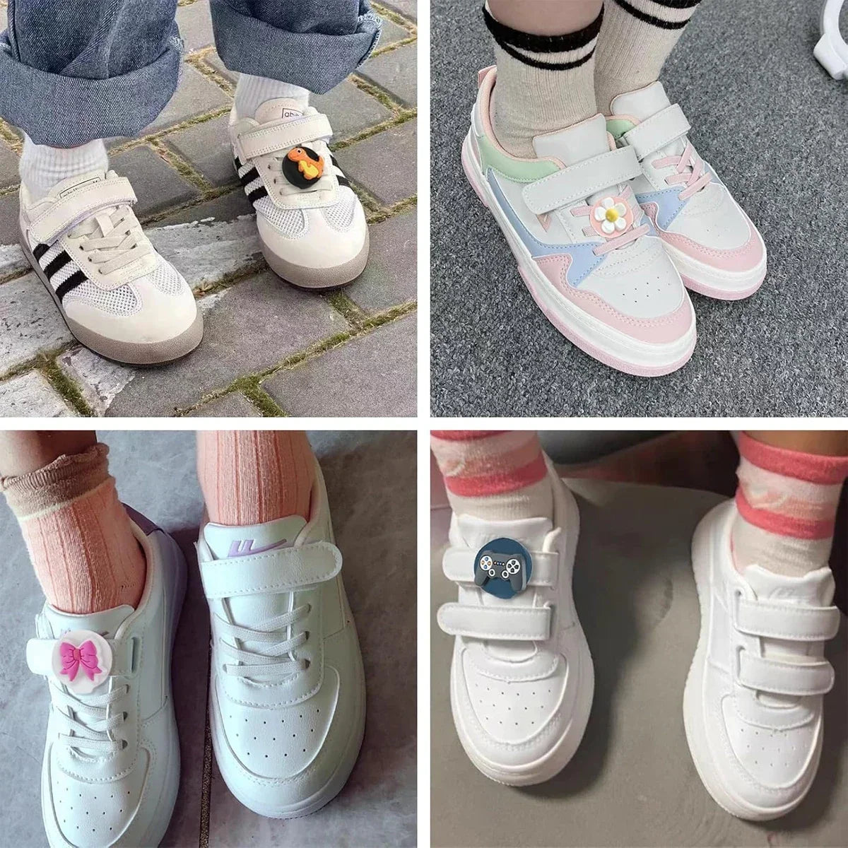 New Waterproof AirTag Holder for Kids Shoelace with Cute Cartoon Accessories Air Tag Protective Hidden Case for Girls Boys Shoes