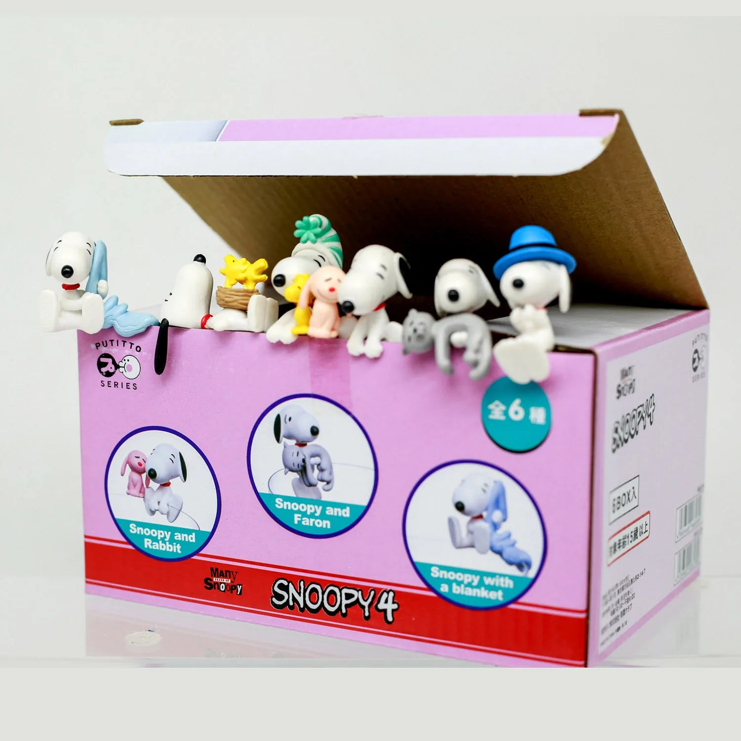 Snoppy Woodstock Figure Charlie Brown Spike Dog Model Blind Box Children Cup Rim Toy