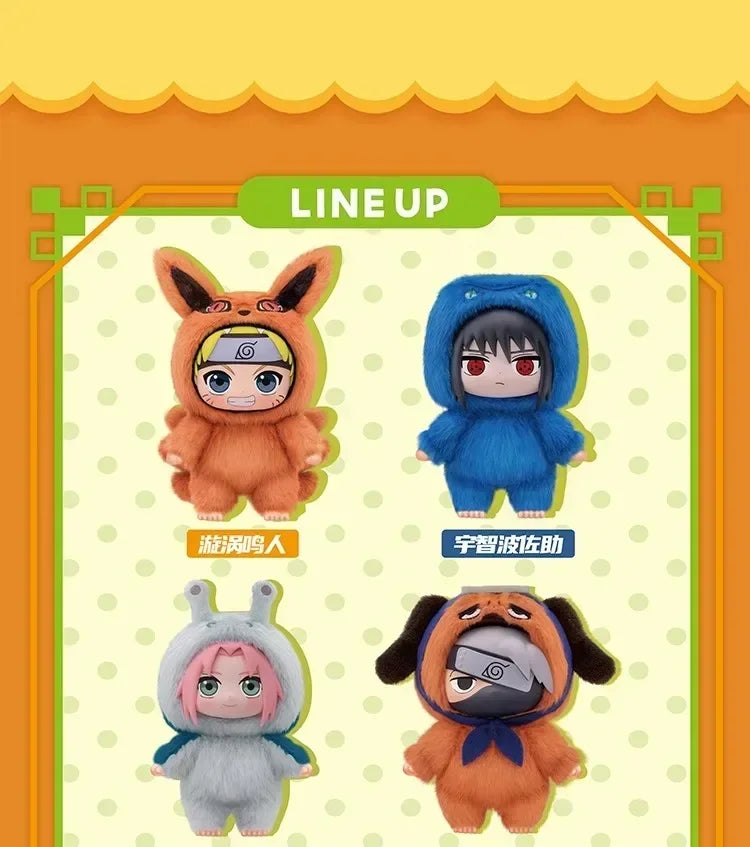 New EAKI Naruto Blind Box Shippuden Party Series Uzumaki Stuffed Shippuden Original Plush Figure Ornament Toy Collection Gift