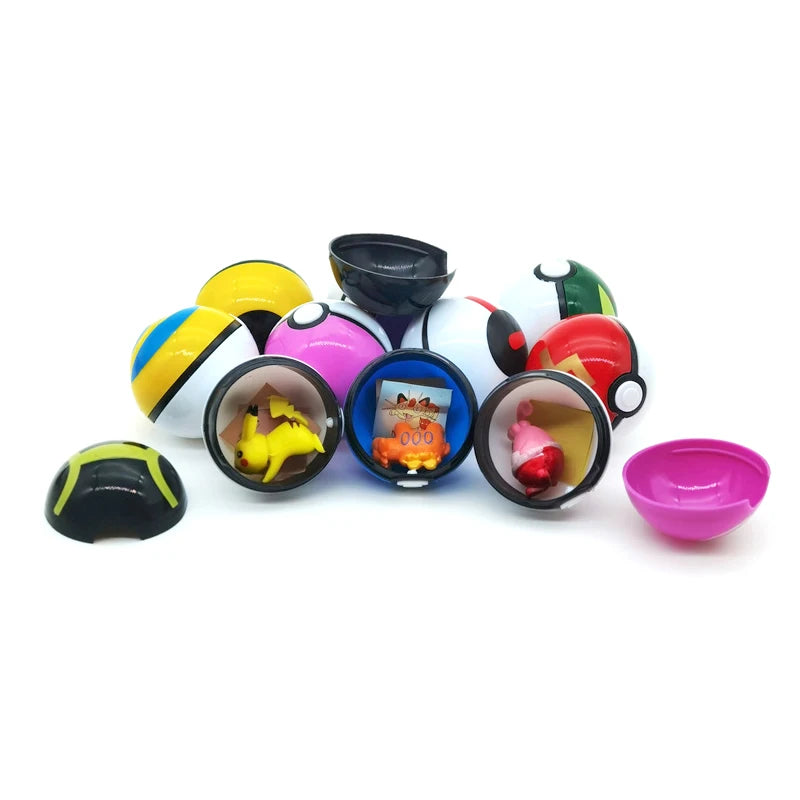 12 Pcs/Set Pokemon Pikachu Toys Action Figure Pokeball Pokemon Poke Ball Charizard Model Anime Dolls Children Birthday Gift