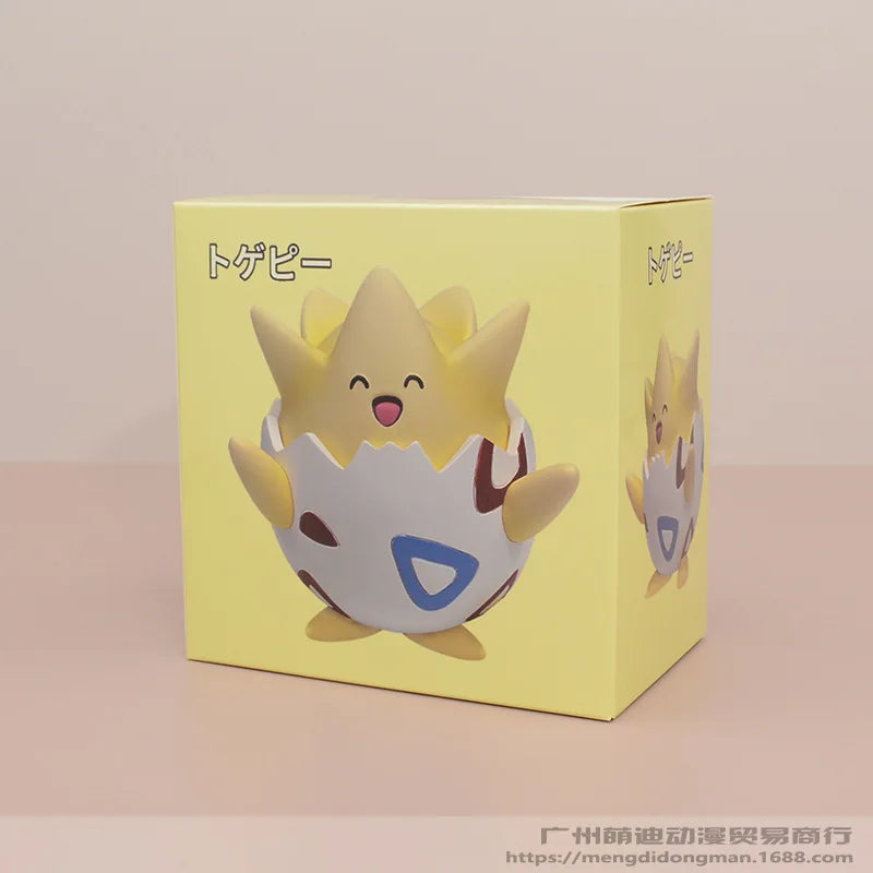 Mini Happy Togepi Kawaii Pokemon Anime Figure Car Desktop Ornament Cute Model Doll Boys And Girls Toys Surprise Gift Collectible