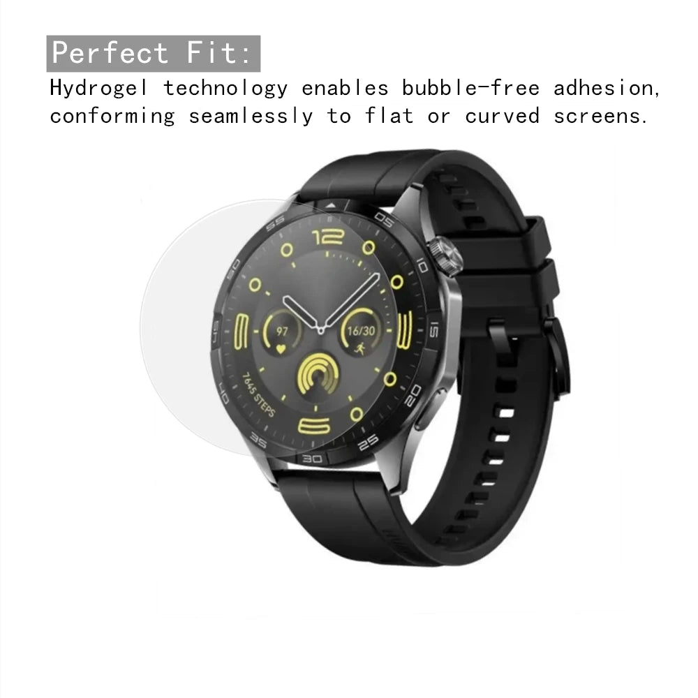 5Pcs 10Pcs Smart Watch Hydrogel Film For Universal Round Watch Diameter 33 34 35 36 37 38 39 40 41 42 43 25 -46 MM Soft Tpu Film