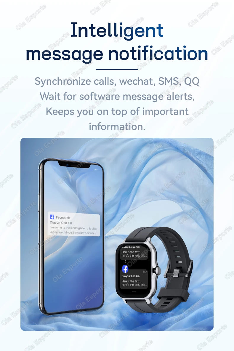 2026 New Bluetooth Call Smart Watch Information Push Men Women Health Monitoring Watch Pedometer IP68 Smartwatch For Android IOS