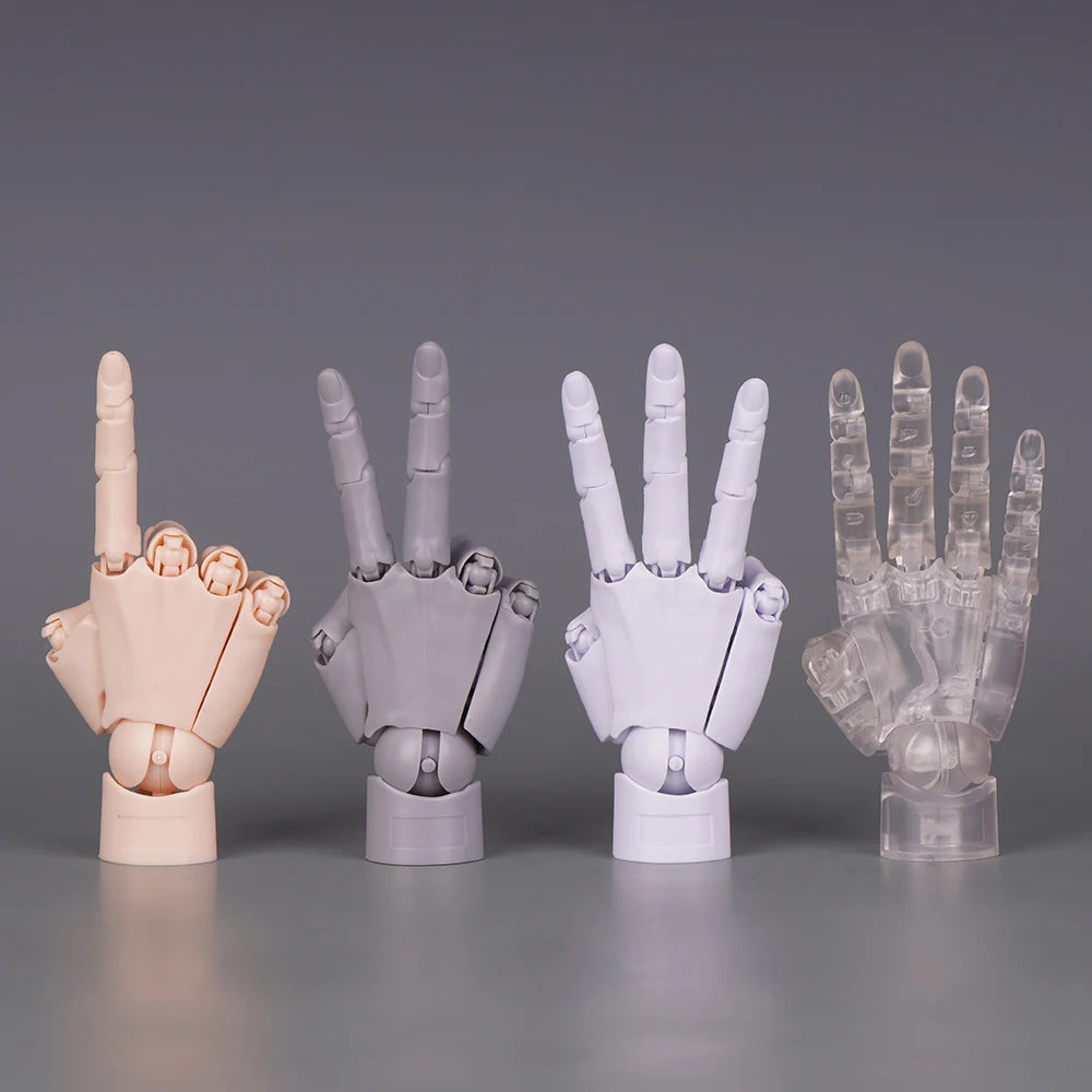 New 1/2 Palm Mini Articulated Action Figure - Anime Character Base Model with Movable Joints - Gashapon Artist Reference Tool