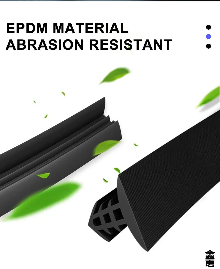 1.6m Auto Dashboard Sealing Strip Universal Car Sticker Rubber Seals Noise Insulation for Weatherstrip Car Accessories