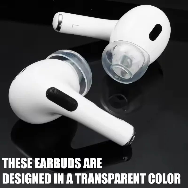 For Airpods Pro 2 Eartips Crystal Earbuds Replacement Transparent Liquid Silicone Earbuds Bluetooth Eartips for Airpods Pro