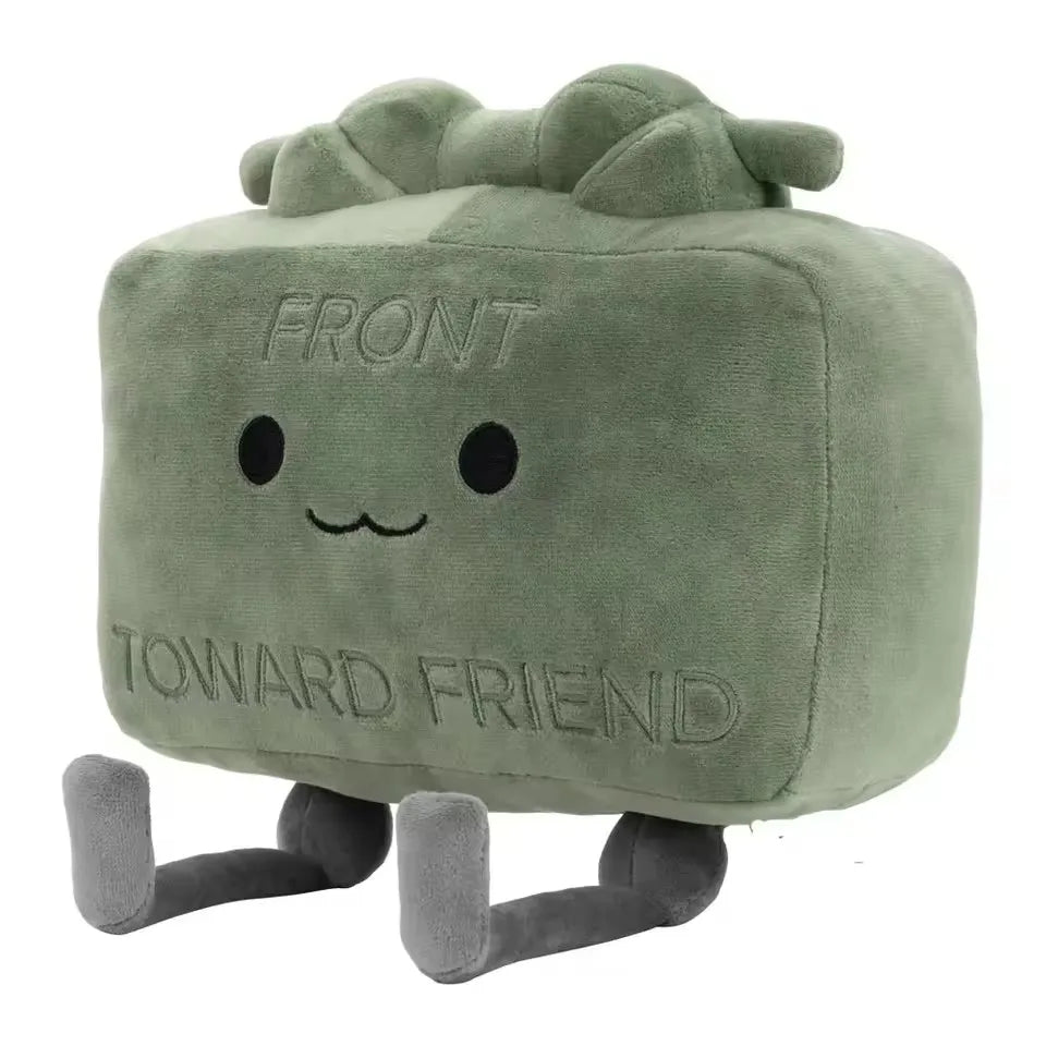 New Clay the Claymore Plush Doll Kawaii Green Square Doll Pillow Accessories Gift Collection Model For Kid Birthday Gifts