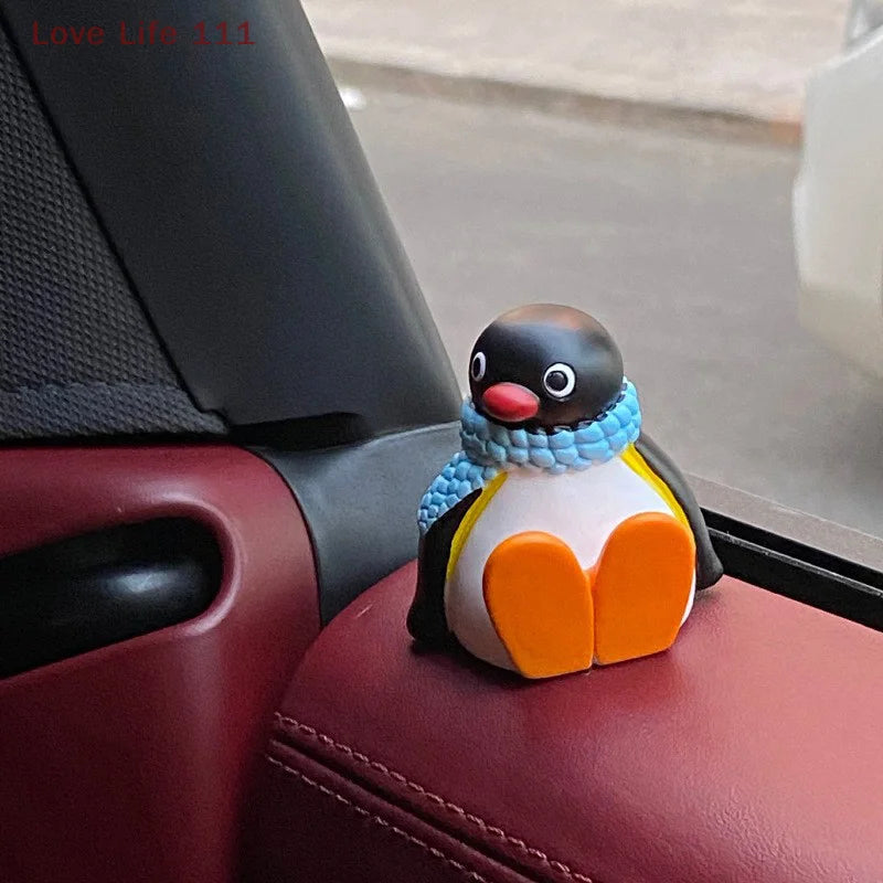 New 1 Piece Window Edge Car Interior Decoration Center Console Accessories 6CM Kawaii Penguin Doll Desktop Ornament