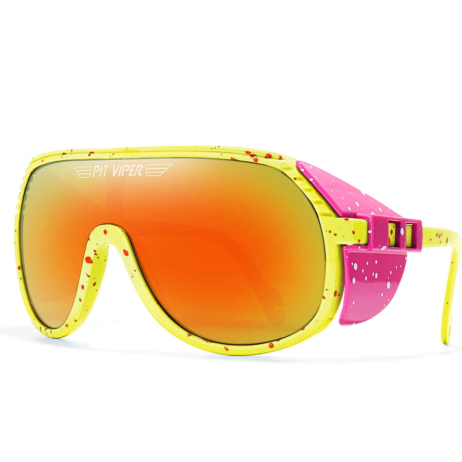Men Women Cool Pilot Shades Brand Cycling Sunglasses Vintage Punk Style UV400 Sport MTB Bicycle Goggle Without Case