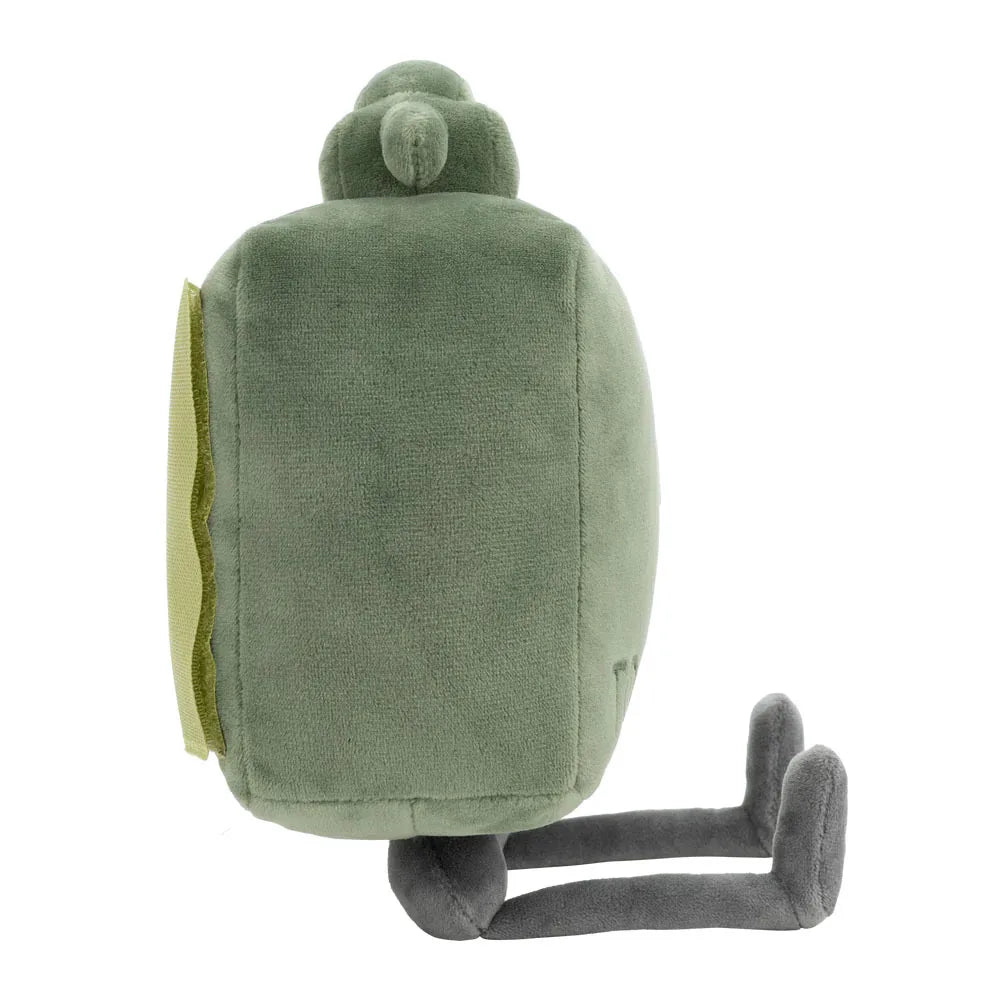 New Clay the Claymore Plush Doll Kawaii Green Square Doll Pillow Accessories Gift Collection Model For Kid Birthday Gifts