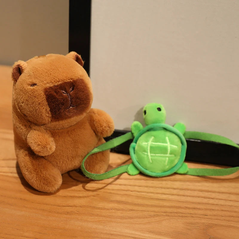 Capybara Plush Toy Pendant Keychain Capibara Cosplay Pokemon Pikachu Disney Stitch Sanrio Kuromi Plushies Stuffed Bag Decor Gift