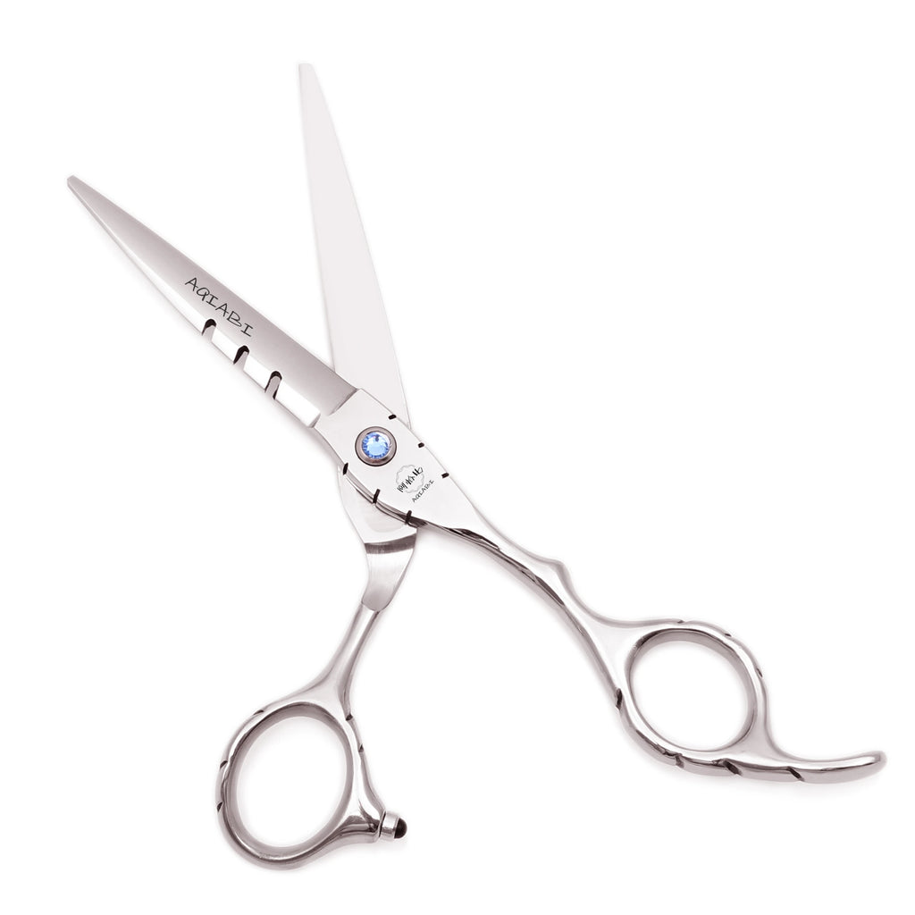 Professional Hairdressing Scissors 5.5" 6" AQIABI Japan Stainless Thinning Scissors Barber Shop Hair Cutting Scissors Red A1010