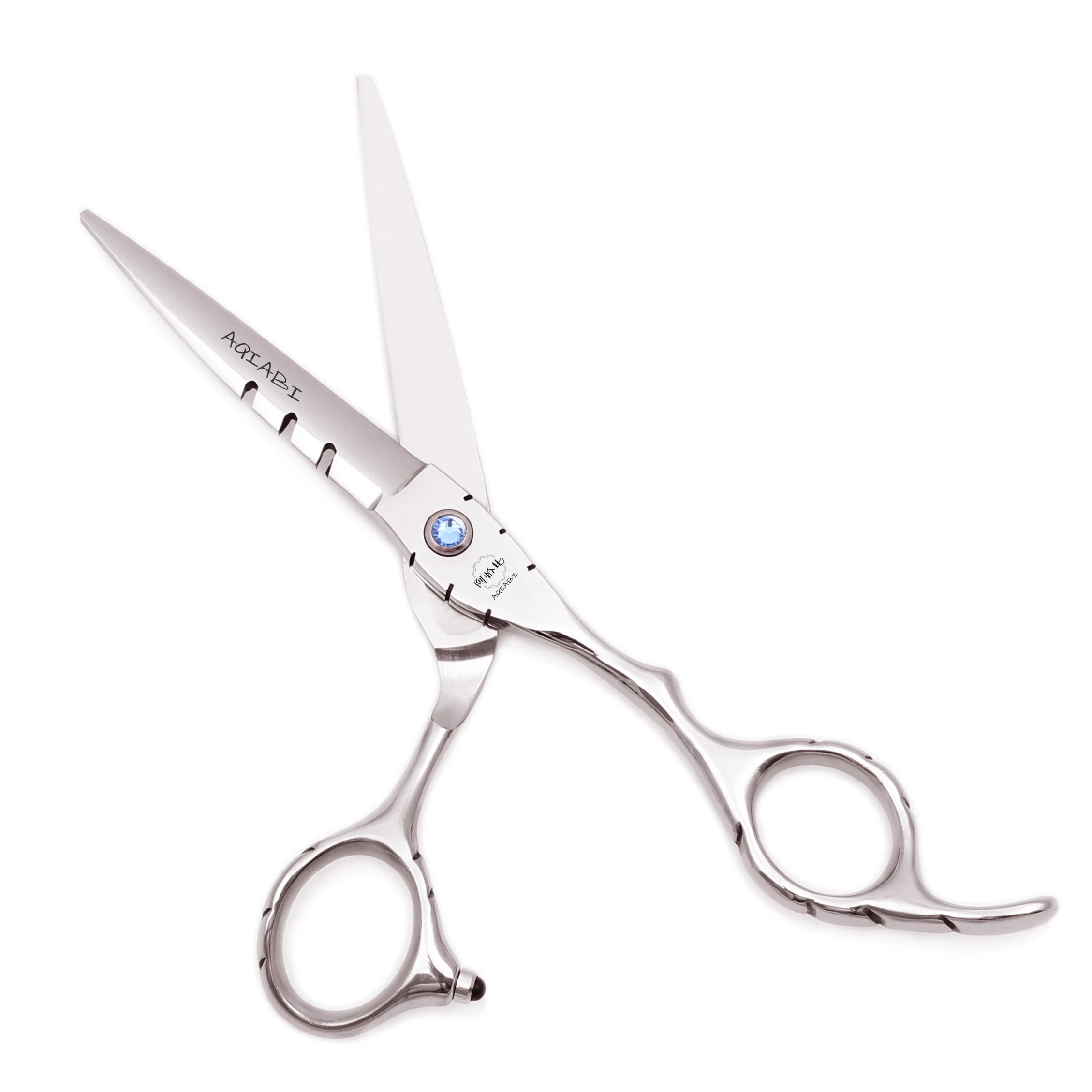 Professional Hairdressing Scissors 5.5" 6" AQIABI Japan Stainless Thinning Scissors Barber Shop Hair Cutting Scissors Red A1010