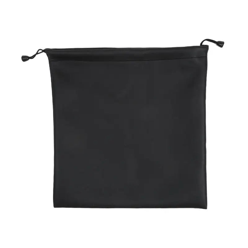 1Pc Draw String Bag Headphone Bags Durable Black Dust-proof Drawstring Bag PU Leather Headset Bag Durable Multi Purpose Storage