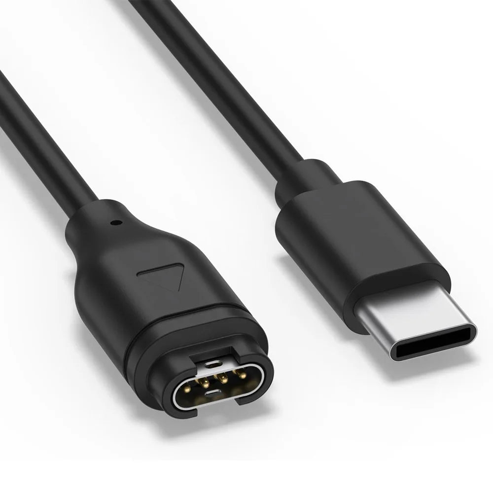 Type C USB Charging Cable for Garmin Venu 4/3/3S/2 SQ Fenix 8/7/6/5 Vivoactive 6/5/4 Smartwatch Charger Cord For Forerunner 570