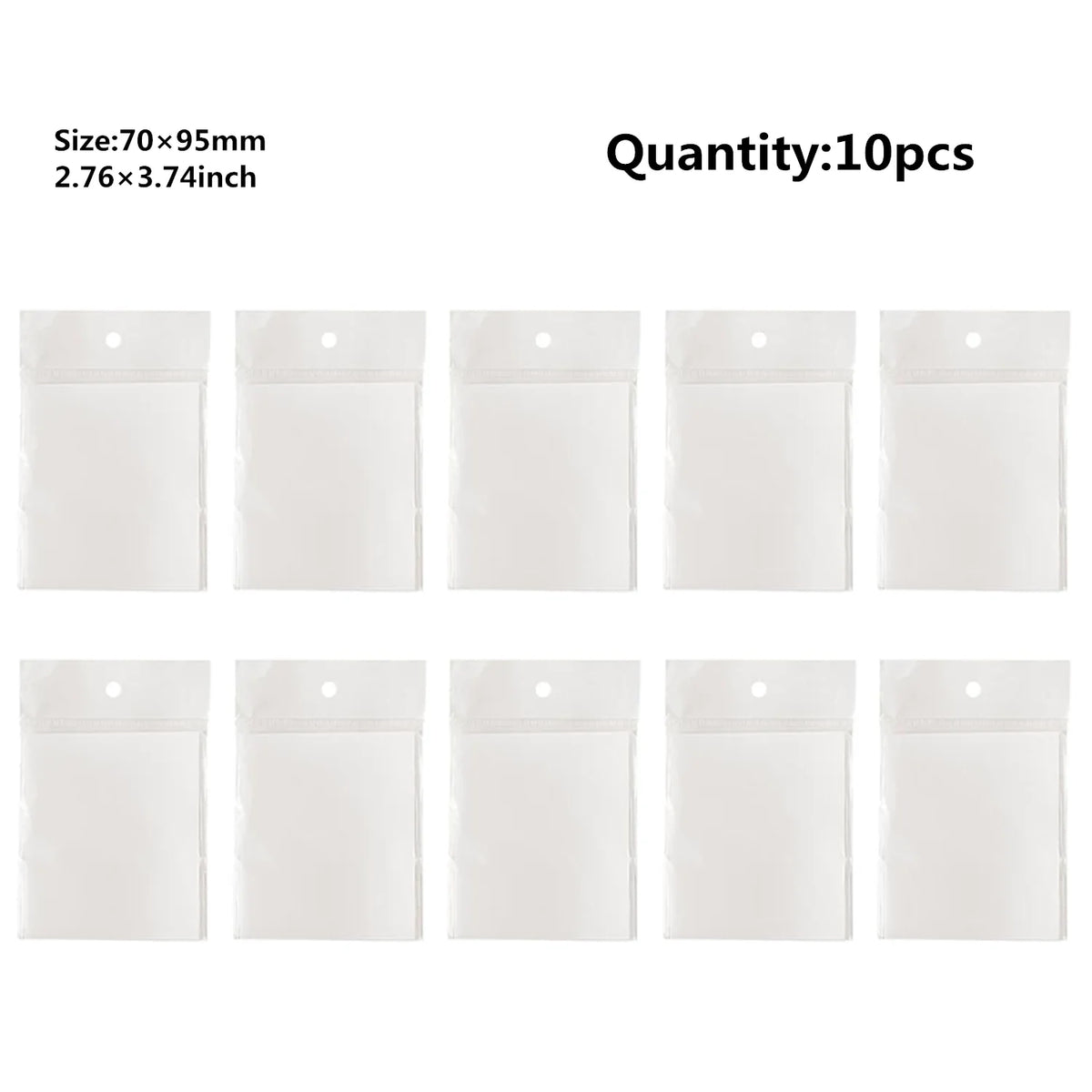 50 Sheets Transparent Sticky Note Pads Waterproof Self-Adhesive Memo Notepad School Office Supplies Stationery