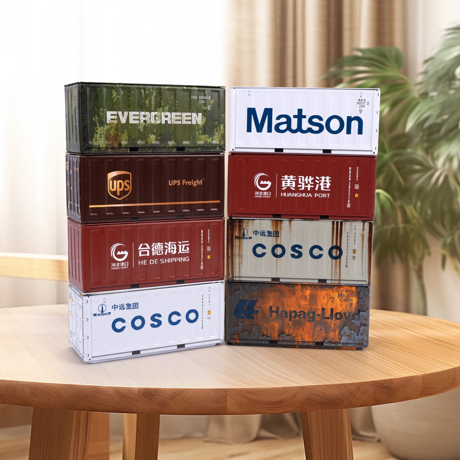 Miniature Storage Display Box Desktop Mini Container Model Mini Iron Storage Box Creative Decoration Collect Small Items Gifts