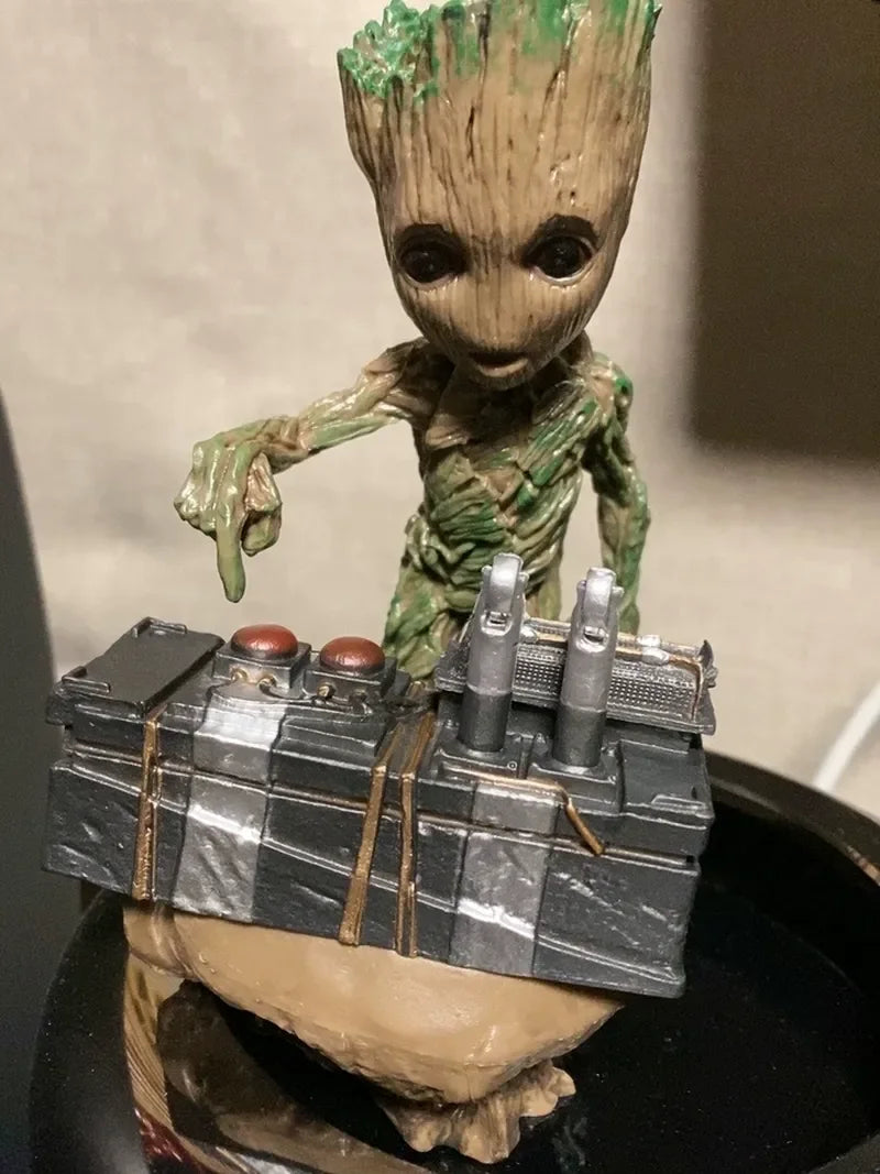 Marvel Guardians Of The Galaxy Groot Statue Model Avengers Cute Baby Tree Man Pvc Anime Action Figure Toys Collection Kids Gift