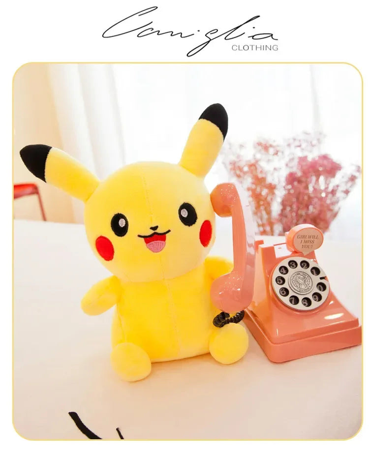 25/30/40/70CM Big Size Pokemon Pikachu Plush Cartoon Animal Stuffed Toys Kawaii Ornament Cushion Plushies Children Toy Gift