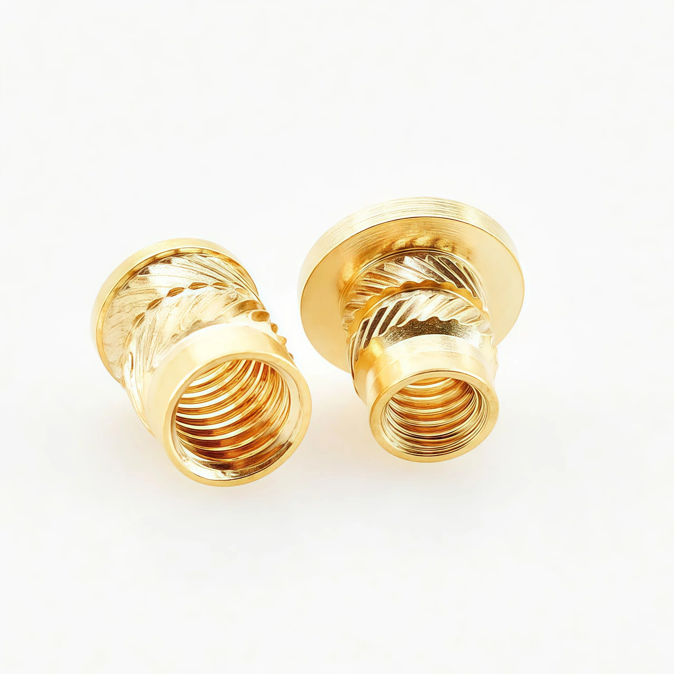 Brass Heat Insert Nut M2 M3 M4 M5 M6 M8 Hot Melt Flange Thread Knurled T-type Copper 3D Printing Injection Embedment Molding Nut